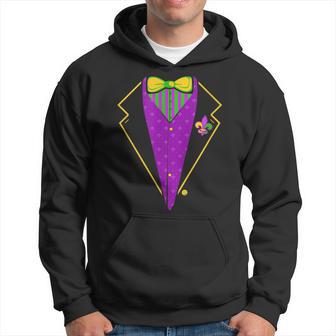 Mardi Gras Tuxedo Vest Costume Funny Carnival Parade Hoodie - Seseable