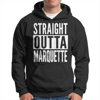 Marquette Straight Outta College University Alumni Hoodie - Seseable