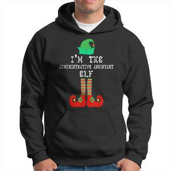 Matching Family Christmas Im Administrative Assistant Elf Men Hoodie Graphic Print Hooded Sweatshirt - Seseable
