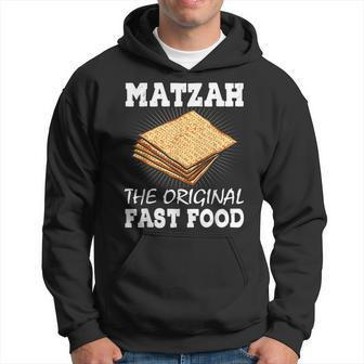 Matzah The Original Fast Food Passover Jewish Seder Funny Hoodie | Mazezy UK