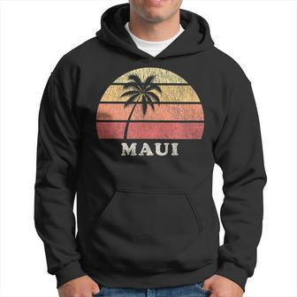 Maui Hi Vintage 70S Retro Throwback Design Hoodie - Seseable