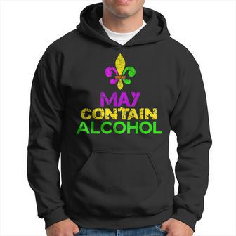 May Contain Alcohol Funny Mardi Gras 2023 V3 Hoodie - Seseable