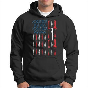 Mechanic T America Usa Flag Fun Patriotic Gift Hoodie | Mazezy