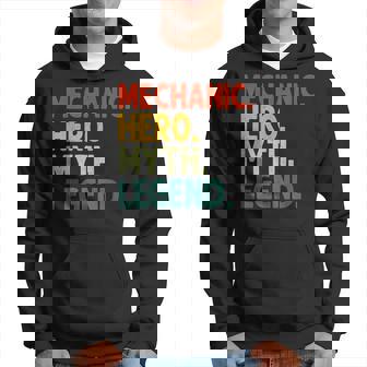 Mechaniker Held Mythos Legende Retro Vintage-Maschinist Hoodie - Seseable
