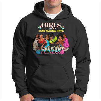 Melanin Queen Pride Hip-Hop Women Fashion Having Funds Men Hoodie Graphic Print Hooded Sweatshirt - Seseable