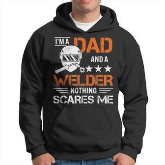 Men Welder Dad Welding Fathers Day Funny Hoodie - Seseable