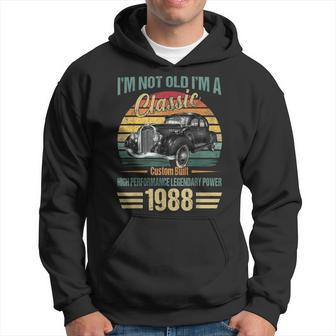 Mens 35 Year Old Vintage 1988 Classic Car 35Th Birthday Gifts Hoodie - Thegiftio UK