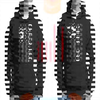 Mens 4Th Of July Us Flag Cheer Dad For Fathers Cheer Hoodie - Thegiftio