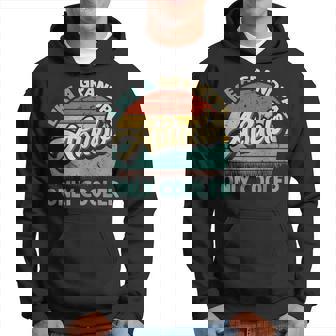 Mens Abuelo Like A Grandpa Only Cooler Vintage Dad Fathers Day Hoodie - Seseable