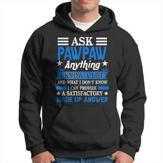 Mens Ask Pawpaw Anything Best Dad Coolest Grandpa Father’S Day Hoodie - Seseable