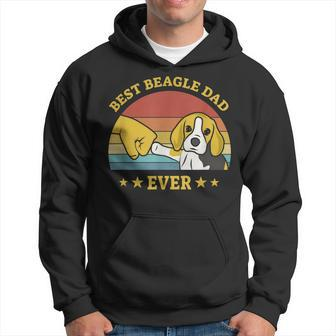 Mens Best Beagle Dad Ever Proud Vintage Beagle Gifts Puppy Lover Hoodie - Seseable