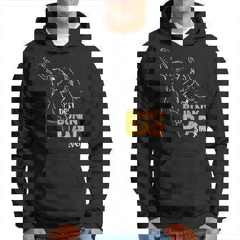 Mens Best Bunny Dad Ever Rabbit Daddy Bunny Father Mens Bunny Hoodie - Thegiftio