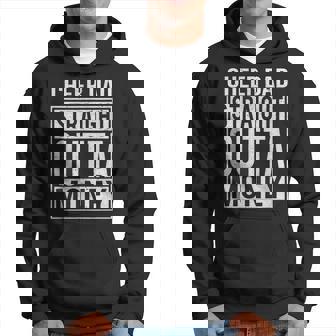 Mens Cheer Dad Straight Outta Money I Cheer Coach Gift Hoodie - Thegiftio