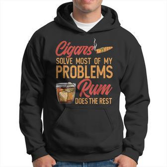 Mens Cigar And Rum Lovers I Cuban Cigar Hoodie | Mazezy