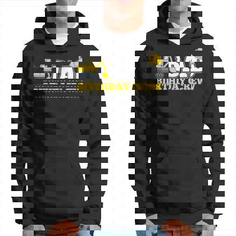 Mens Dad Birthday Crew Construction Birthday Party Theme T Shirt Hoodie | Mazezy