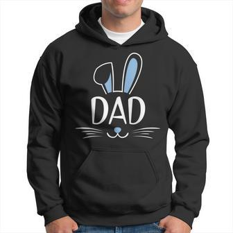 Mens Dad Bunny Rabbit Face Family Group Easter Fathers Day Hoodie - Thegiftio UK