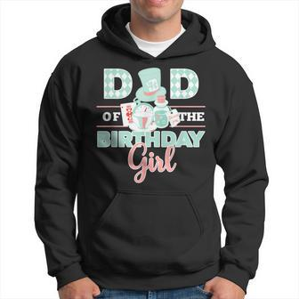 Mens Dad Of The Birthday Girl | Onederland Pink & Teal Theme Hoodie - Seseable