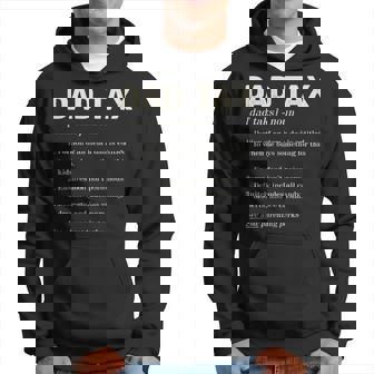 Mens Dad Tax Definition Definition Dad Daddy Fathers Day Hoodie - Thegiftio UK