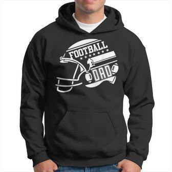 Mens Football Dad Helmet For Men Proud Fathers Day College Season V2 Hoodie - Seseable