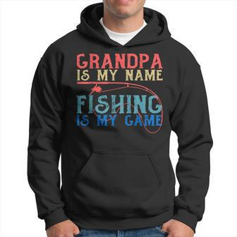 Mens Funny Cool Grandpa Fishing Shirt Fisherman Men Fathers Day Hoodie | Mazezy