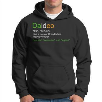 Mens Funny Daideo Ireland Grandfather Grandpa Definition Hoodie - Seseable