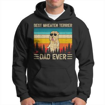 Mens Funny Vintage Best Wheaten Terrier Dad Ever Fathers Day Hoodie - Seseable