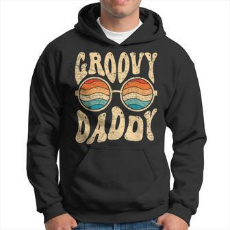 Mens Groovy Daddy 70S Aesthetic Nostalgia 1970S Retro Dad Hoodie - Seseable