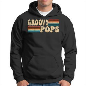 Mens Groovy Pops 70S Aesthetic Nostalgia 1970S Retro Dad Hoodie - Seseable
