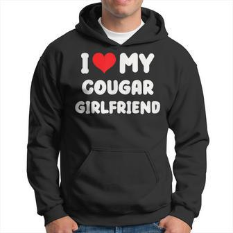 Mens I Love My Cougar Girlfriend I Heart My Cougar Gf Hoodie | Mazezy