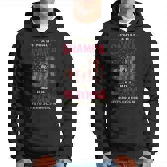 Mens Im Dad Grampa And Veteran Nothing Scares Me Men Hoodie Graphic Print Hooded Sweatshirt | Seseable CA