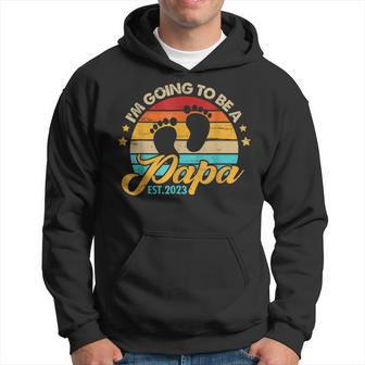 Mens Im Going To Be A Papa 2023 Fathers Day First Time Dad Hoodie - Thegiftio UK