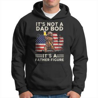 Mens Its Not A Dad Bod Its Father Figure Bear Beer Lovers Funny Hoodie - Seseable