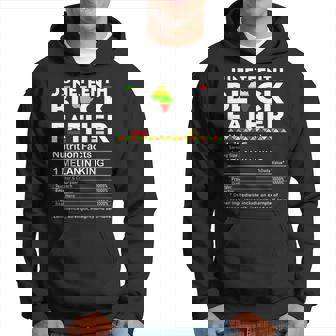 Mens Junenth Black Father Nutrition Facts Fathers Day Gift For Mens Hoodie | Mazezy