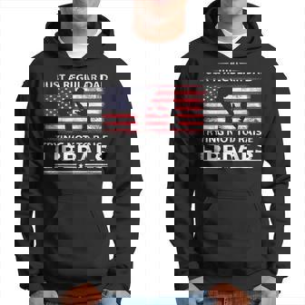 Mens Just A Regular Dad Trying Not To Raise Liberals Fathers Day Hoodie - Seseable