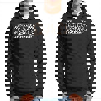 Mens Mens Funny Dad Leopard Fathers Day Matching Family Love Hoodie - Thegiftio