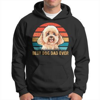 Mens Mens Quote Best Dog Dad Ever Vintage Poodle Lover Gift Gift For Men Hoodie | Mazezy