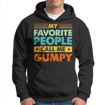 Mens My Favorite People Call Me Gumpy Vintage Funny Dad Hoodie - Seseable