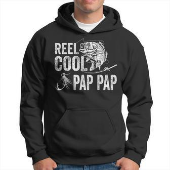 Mens Reel Cool Pap Pap Fishing Fathers Day Gifts Hoodie - Seseable