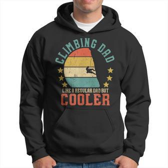 Mens Rock Climbing Dad Vintage Mountain Climber Fathers Day Gift Hoodie - Seseable
