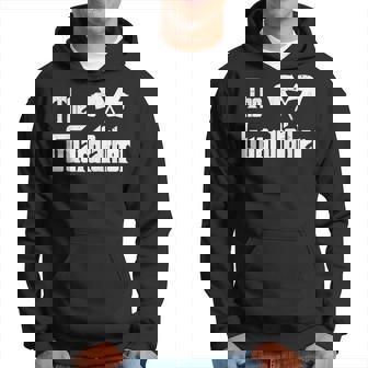 Mens The Guardfather Funny Meme Color Guard Proud Dad Colorguard Hoodie - Thegiftio