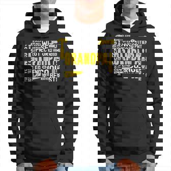 Mens The Man The Myth Legend Motivator Grandpa Fathers Day Hoodie - Thegiftio
