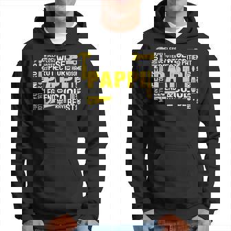 Mens The Man The Myth Legend Motivator Pappi Fathers Day Hoodie - Thegiftio