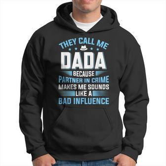 Mens They Call Me Dada Because Partner In Crime Fathers Day Hoodie - Seseable