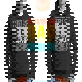 Mens Thimbles Dad - Like A Regular Dad But Cooler Hoodie | Mazezy
