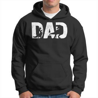 Mens Trex Dad Dinosaur Lover Cool Vintage Mens Fathers Day V2 Hoodie - Seseable