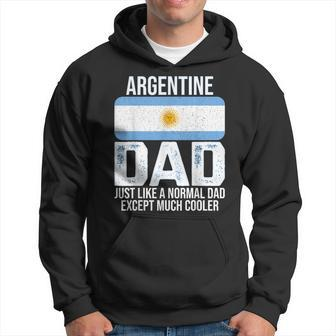 Mens Vintage Argentine Dad Argentina Flag Design Fathers Day Hoodie - Seseable