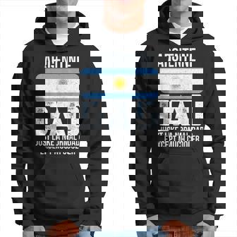 Mens Vintage Argentine Dad Argentina Flag Design Fathers Day Hoodie | Seseable UK