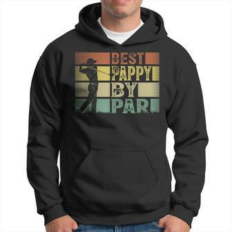 Mens Vintage Best Pappy By Par Funny Best Dad By Par Fathers Day Hoodie - Thegiftio UK
