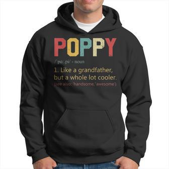 Mens Vintage Poppy Definition T Fathers Day Gifts For Dad Hoodie - Seseable