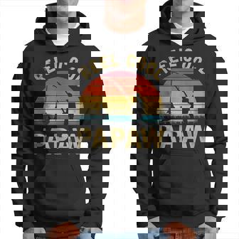 Mens Vintage Reel Cool Papaw Fish Fishing Shirt Fathers Day Gift Hoodie | Mazezy